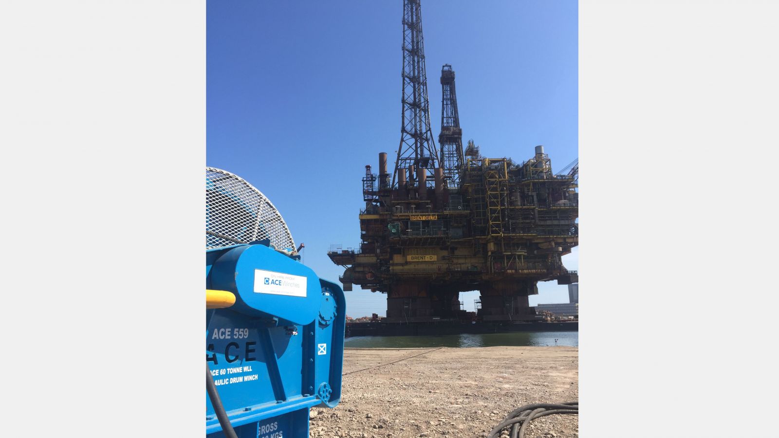 ACE Winches Provides Mooring System on Iron Lady Barge